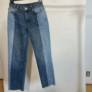 vintage BDG straight leg two tone denim
